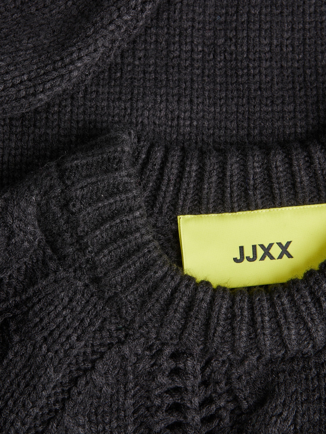 JJXX JXHARMONY Strikkegenser med rund hals -Black - 12246498