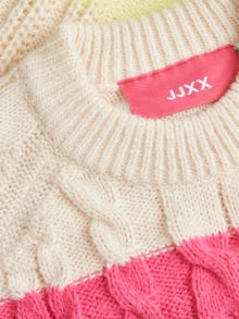JJXX JXRACHEL Meeskonnakaelusega džemper -Bone White - 12246501