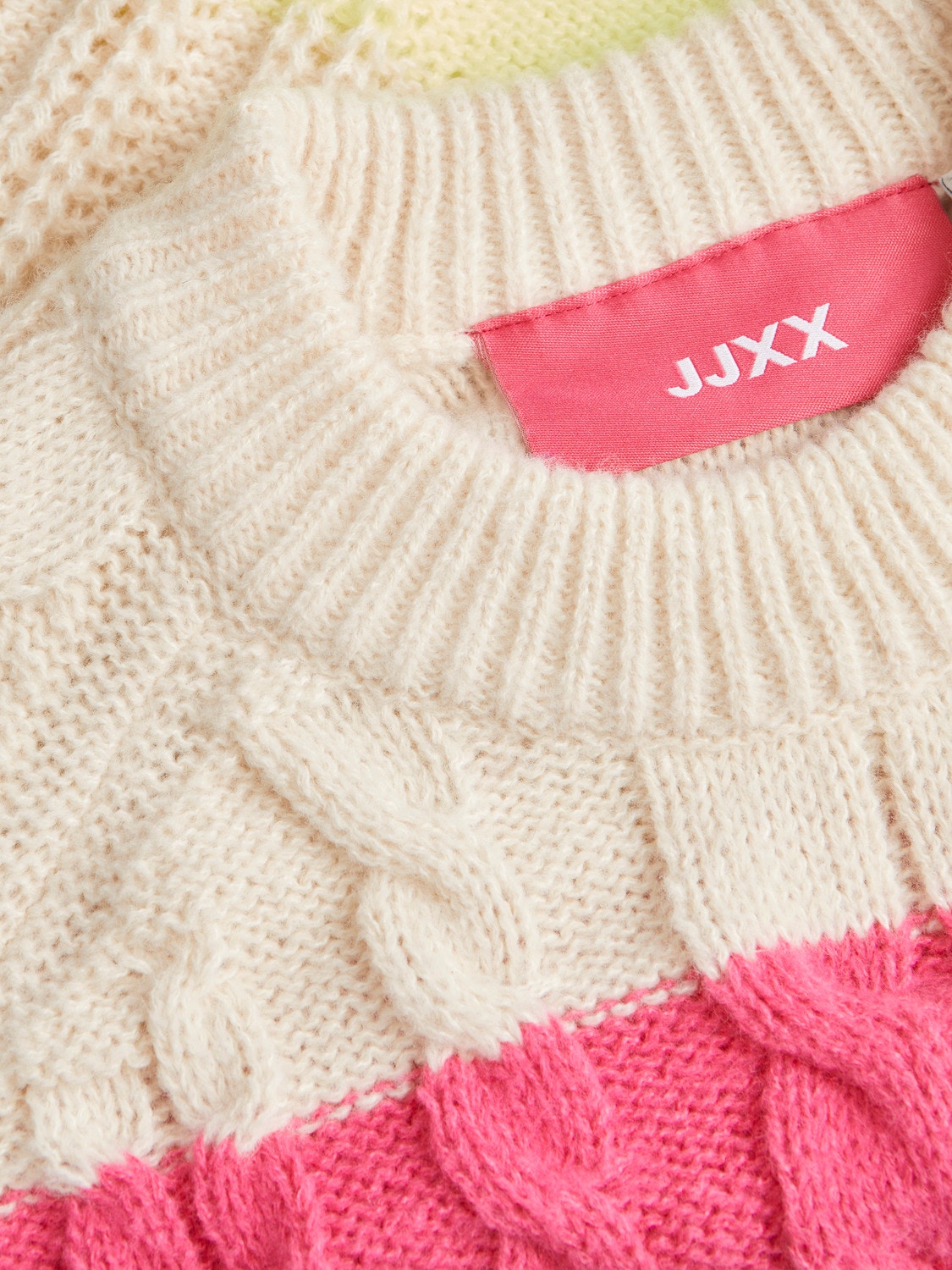 JJXX JXRACHEL Személyzeti nyakú pulóver -Bone White - 12246501