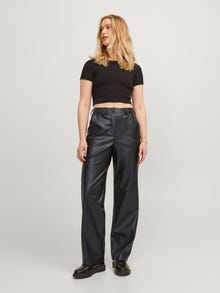 JJXX JXMARY Faux leather trousers -Black - 12246641