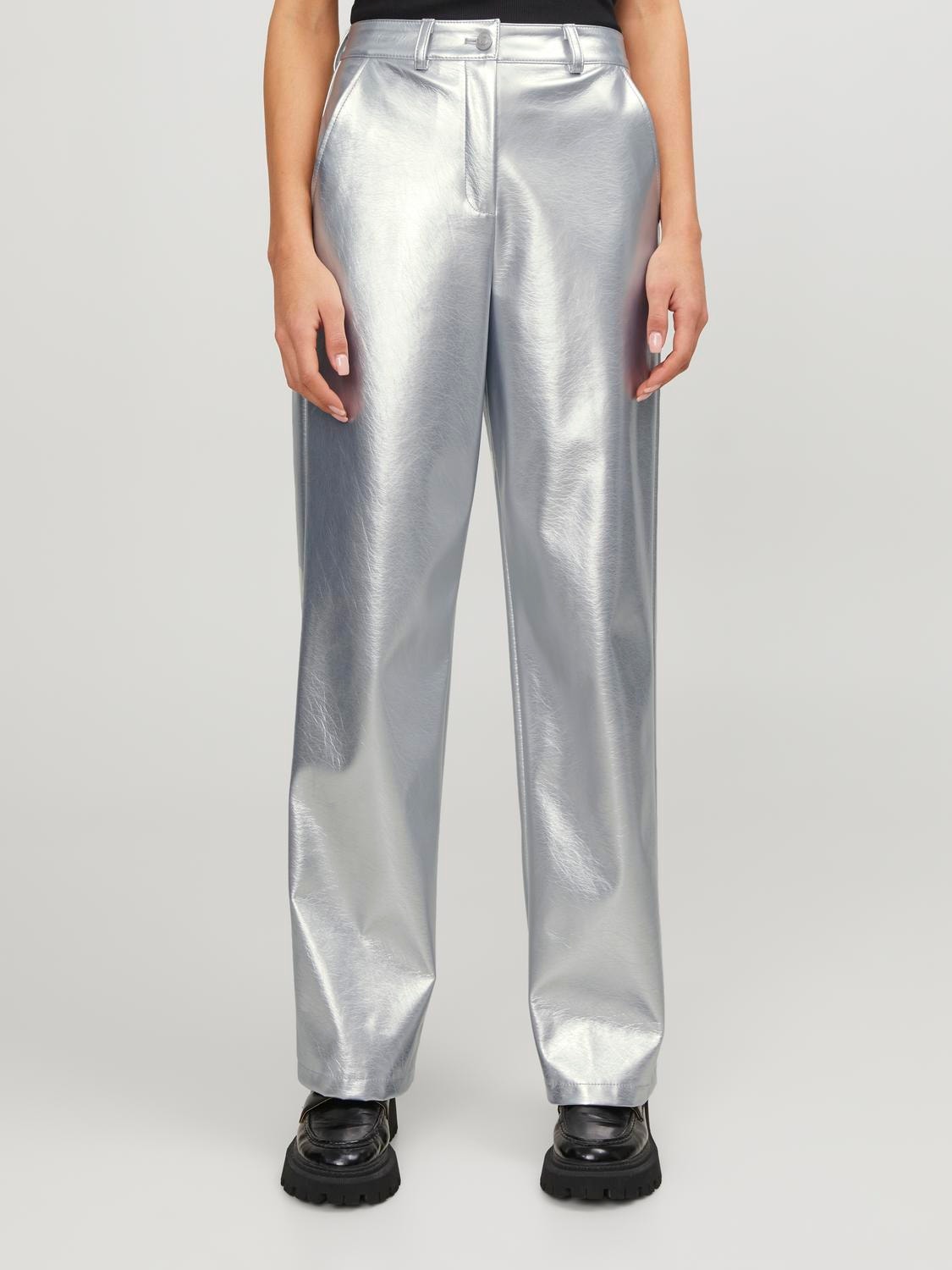 JJXX JXMARY Pantalon en simili-cuir -Silver - 12246641