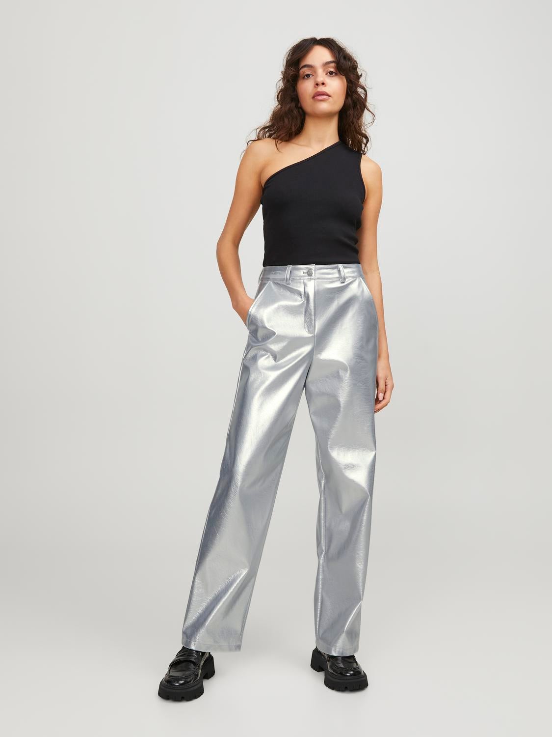 JXMARY Faux leather trousers