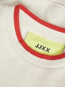 JJXX Φούτερ με λαιμόκοψη -Bone White - 12246744