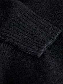 JJXX JXSIKA Stickad tröja med halv dragkedja -Black - 12247233