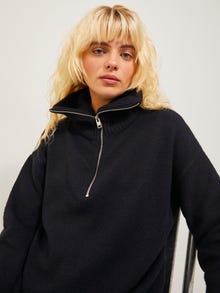 JJXX JXSIKA Neulepusero, jossa neljännesvetoketju -Black - 12247233