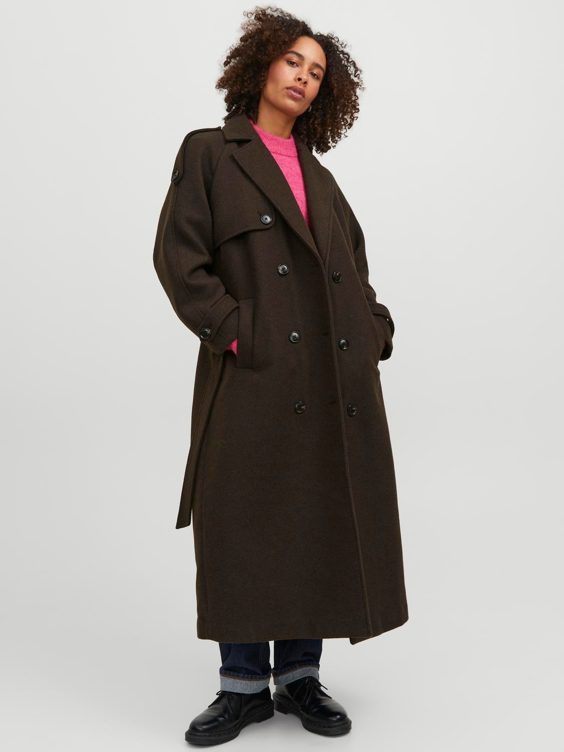 JJXX JXROSIE Trench coat -Seal Brown - 12247456