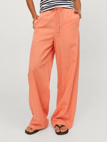 JJXX JXFLORA Klasické kalhoty -Peach Echo  - 12249649