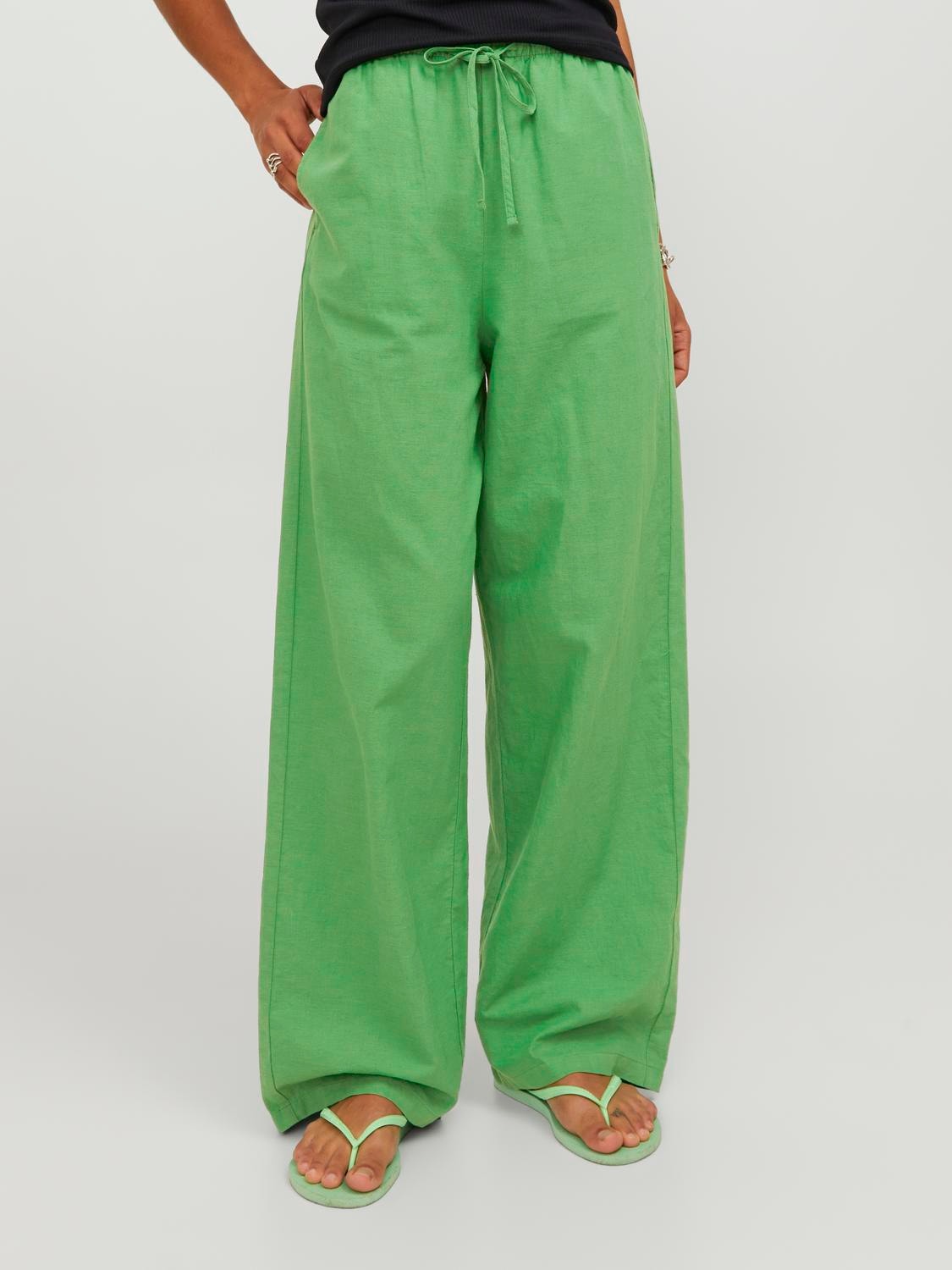 JJXX JXFLORA Klassikalised püksid -Medium Green - 12249649