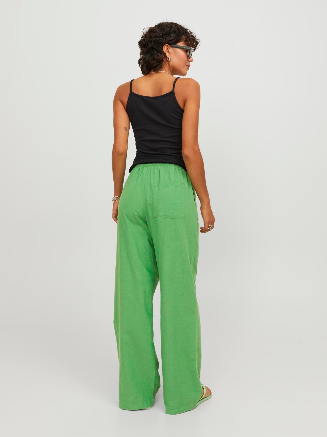 JJXX JXFLORA Klasyczne spodnie -Medium Green - 12249649