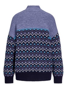 JJXX JXRUPA Sweter z dzianiny z okrągłym dekoltem -Purple Velvet - 12250561