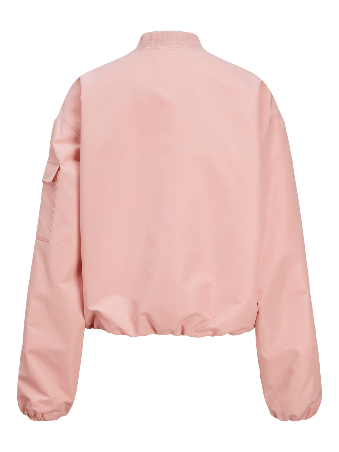 Adidas pink cropped bomber jacket best sale