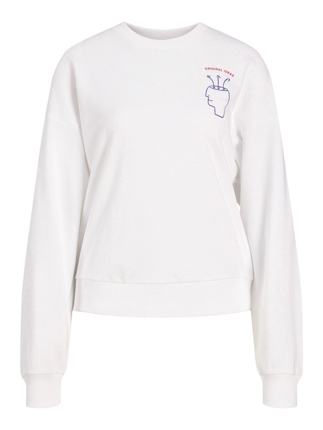 JJXX JXENYA Sweatshirt med rund hals -Bright White - 12254014