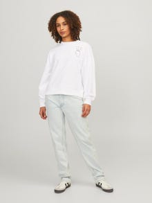 JJXX JXENYA Sweatshirt met ronde hals -Bright White - 12254014