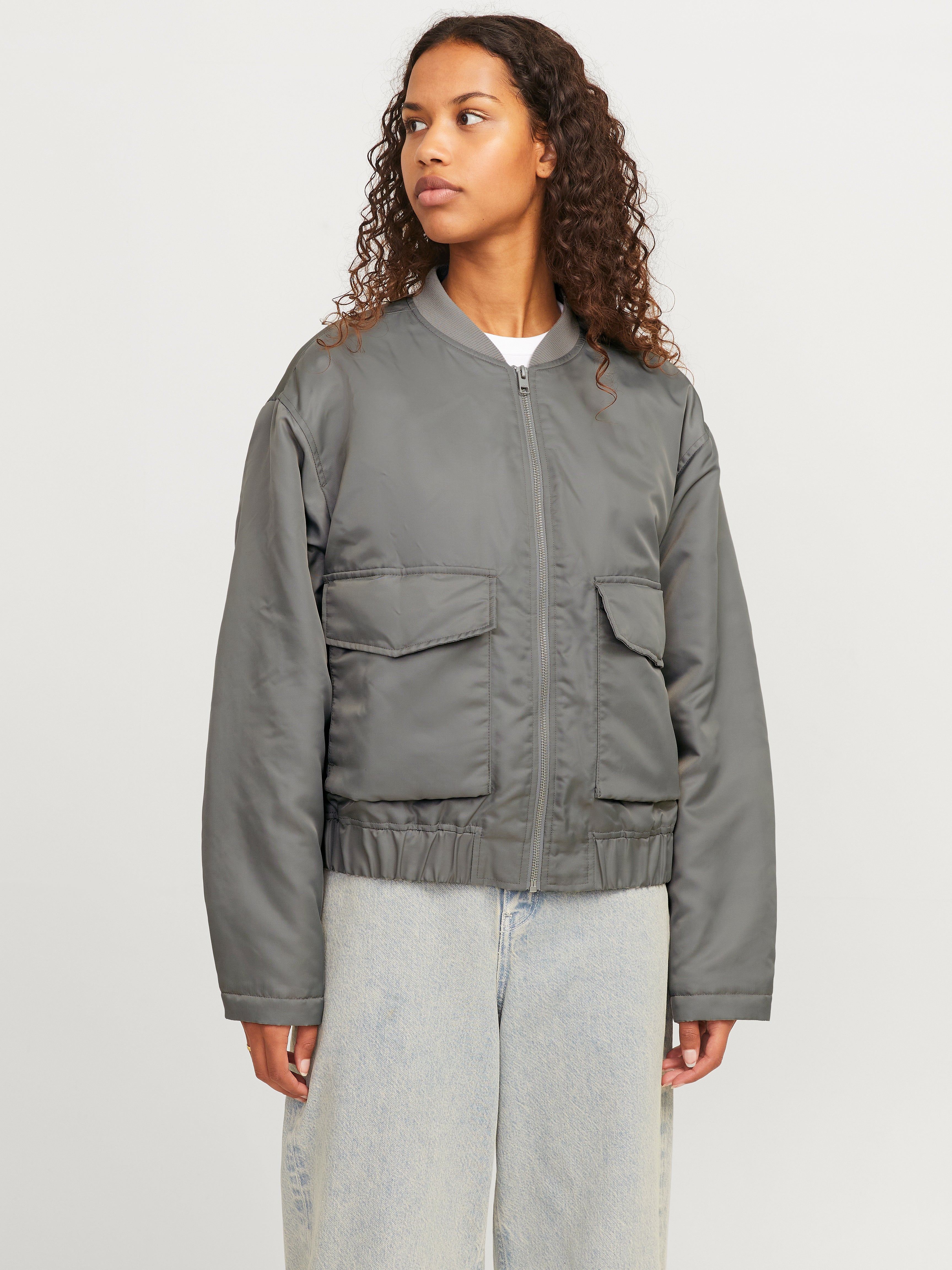 Bomber jacket with flannel hotsell