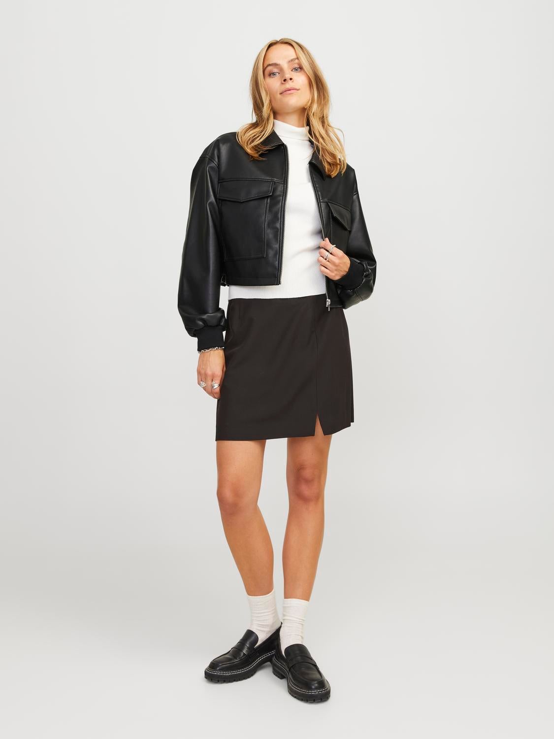 JXCAROL Faux leather jacket