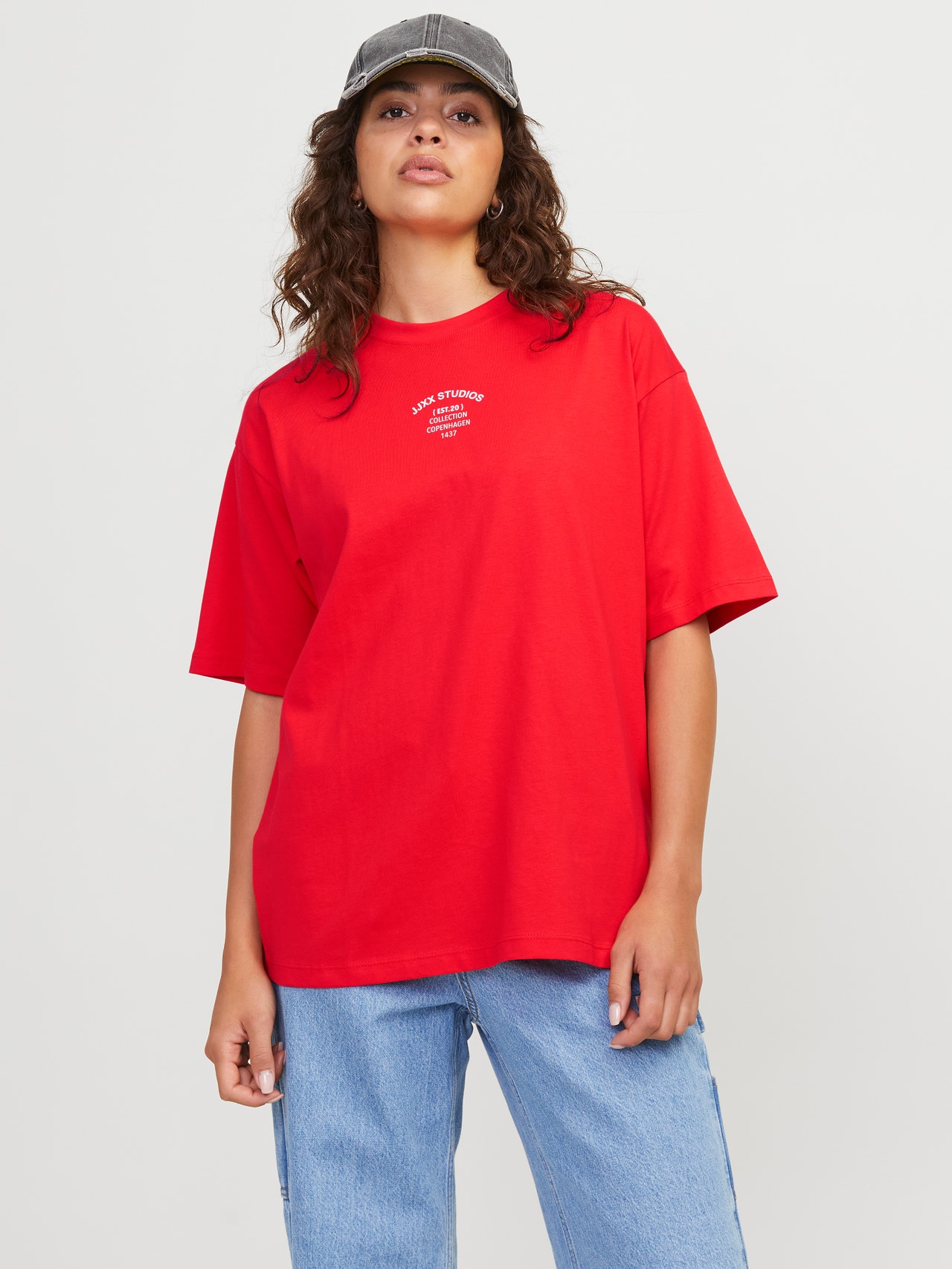 JJXX JXALVA T-shirt -Fiery Red - 12270402